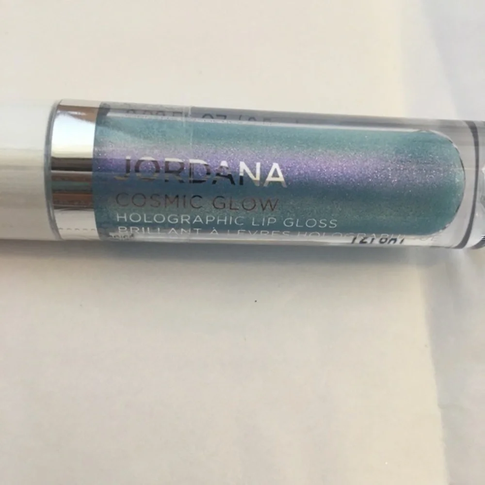 Jordana Cosmic Glow Galactic Blue lip gloss